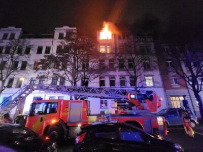 Wohnung in der Bethlehemstraße in Vollbrand