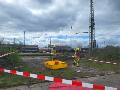 Bahnstrecke gesperrt