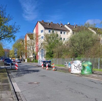 Wertstoffcontainer in der Liepmannstraße