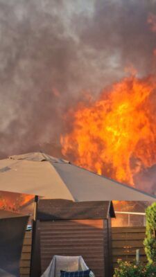 Feuer Gartenlaube Davenstedt