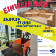 Einweihung Parklet Charlottenstraße