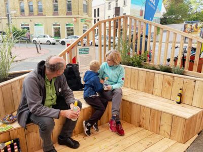Einweihung Parklet Linden-Süd