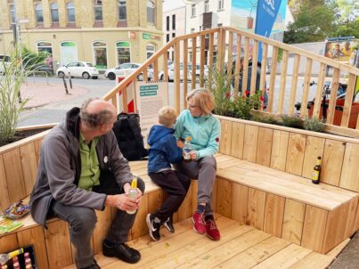 Einweihung Parklet Linden-Süd
