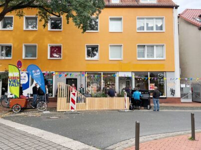 Neues Parklet Linden-Süd