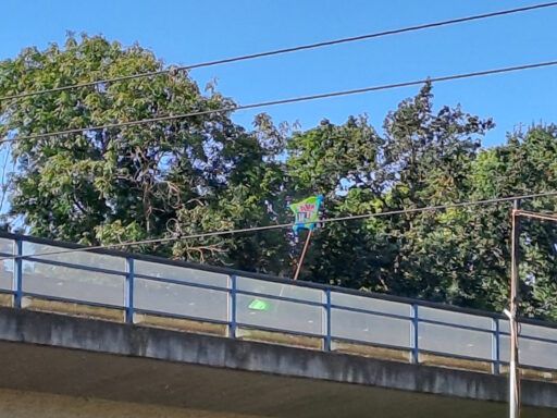 Raddemo WESTprotest auf dem Westschnellweg über der Limmerstraße