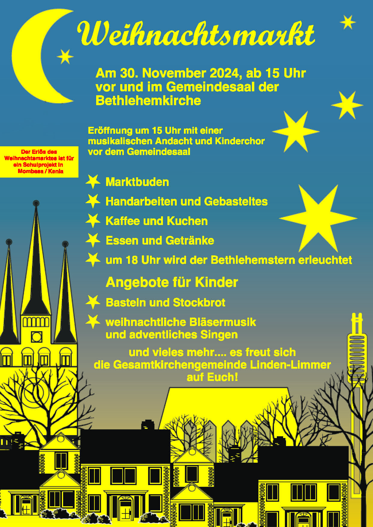 Weihnachtsmarkt an der Bethlehemkirche