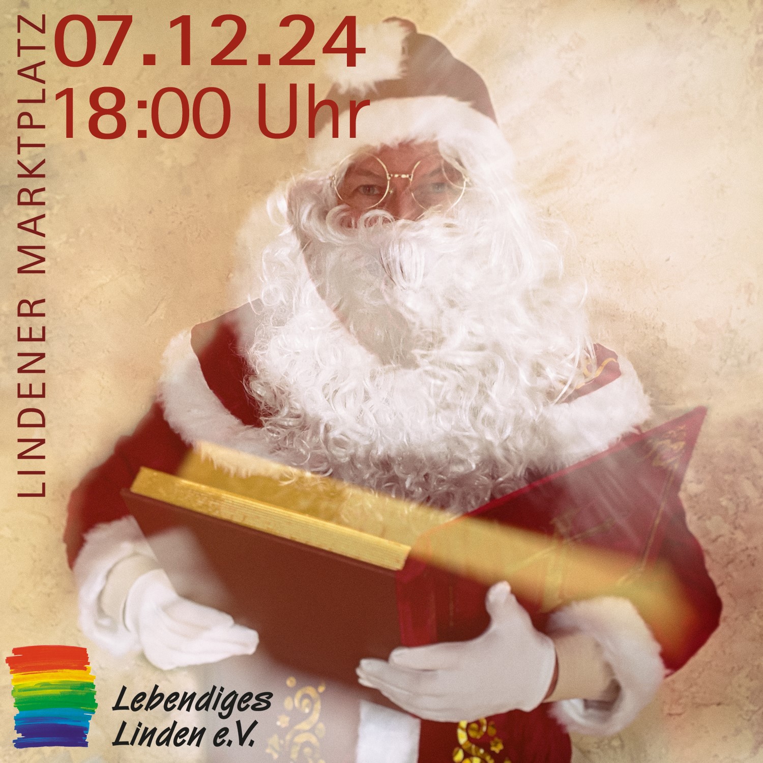 Der Nikolaus liest vor