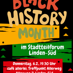 Black History Month im Stadtteilforum Linden-Süd