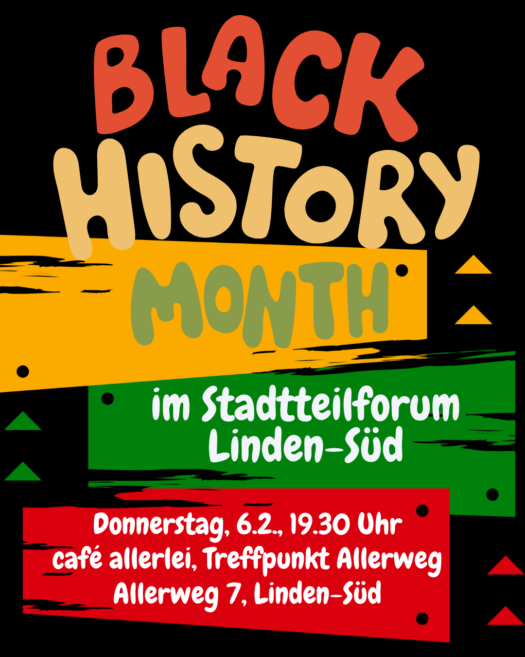 Black History Month im Stadtteilforum Linden-Süd