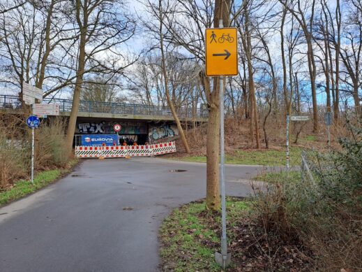 Fahrradumleitung Zur Schwanenburg