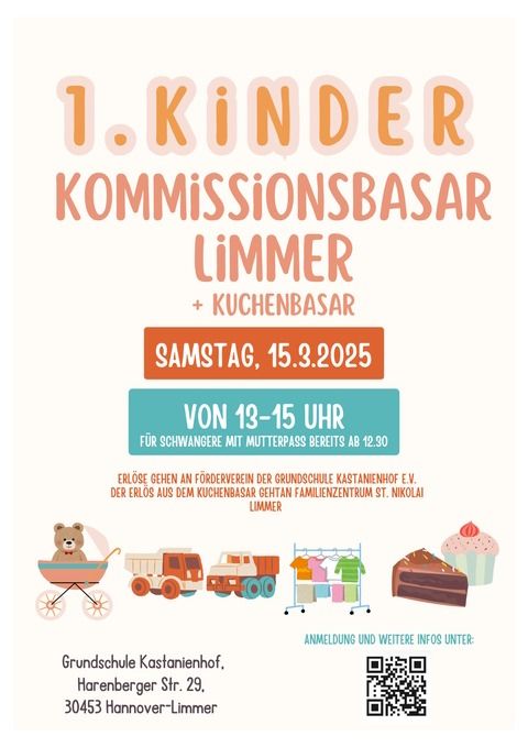 1. Kinder Kommissionsbasar + Kuchenbasar