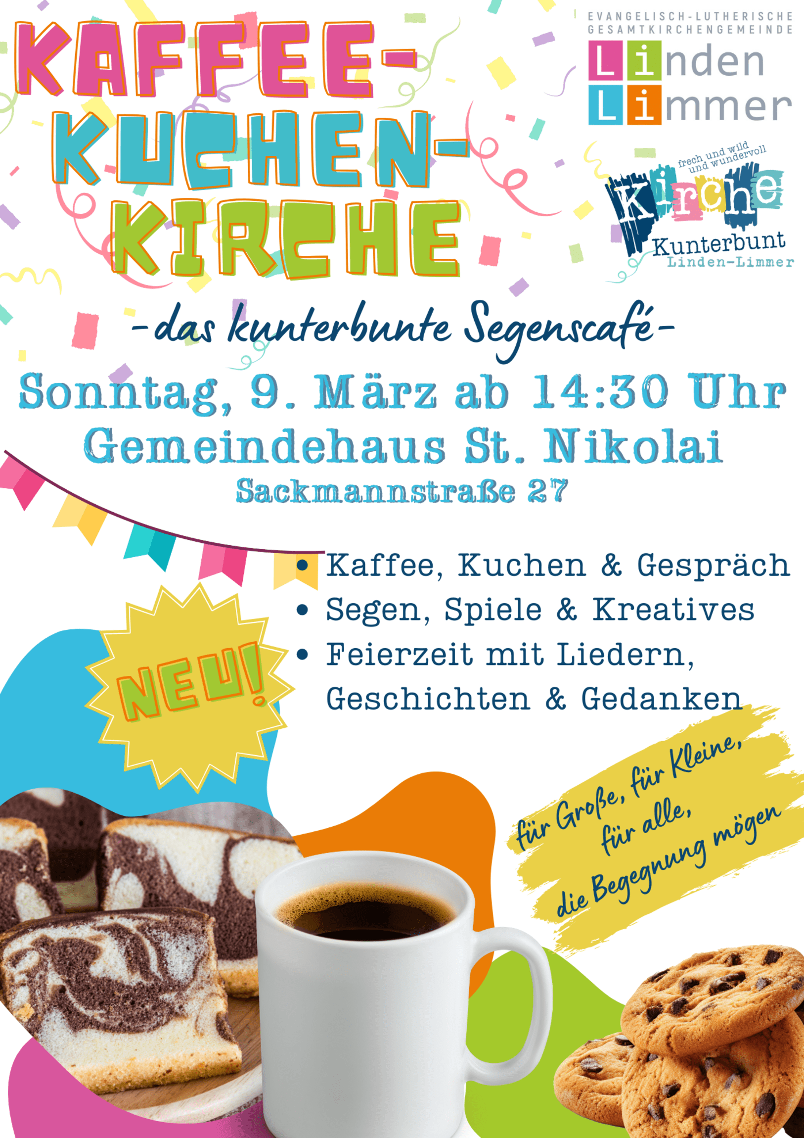 Kaffee-Kuchen-Kirche
