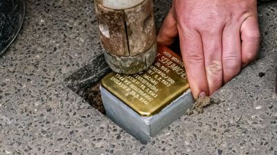 Verlegung Stolperstein Kurt Schumacher