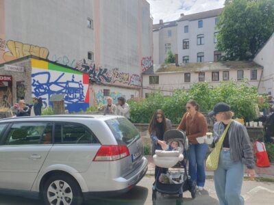 Beliebter Treffpunkt für Marktbesucher