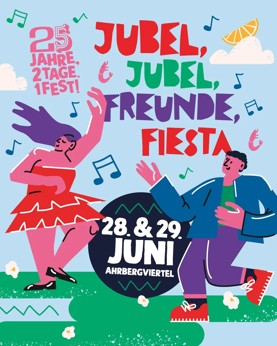 Jubel, Jubel, Freunde, Fiesta – das AhrbergViertel feiert 25 Jahre Freundschafts- und Jubiläumsfeier