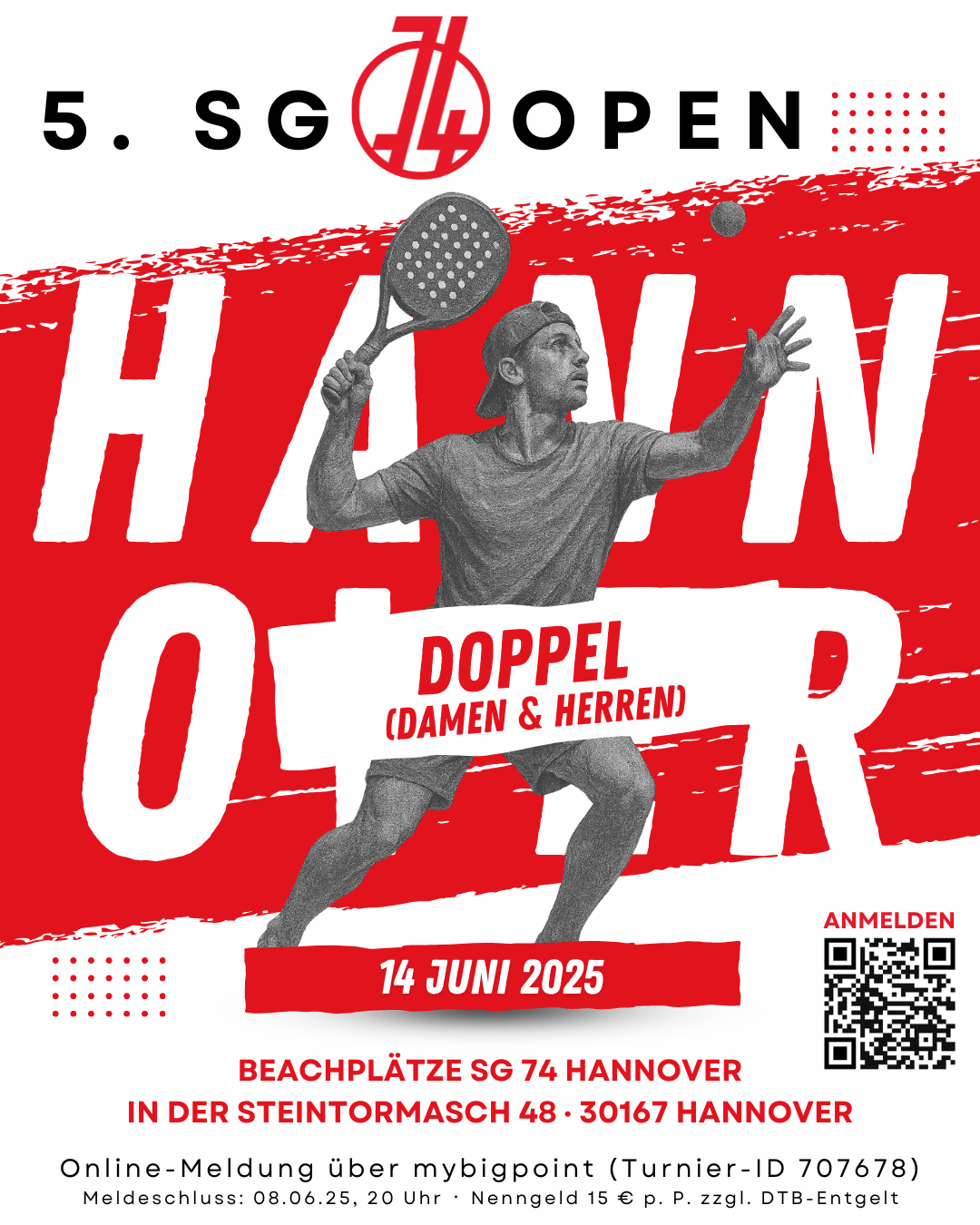 ABGESAGT***5. Beach Tennis Open der SG 74 Hannover***ABGESAGT