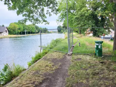 Kanalweg Sperre an der Dieselstraße