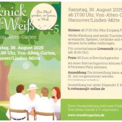 Picknick in Weiß