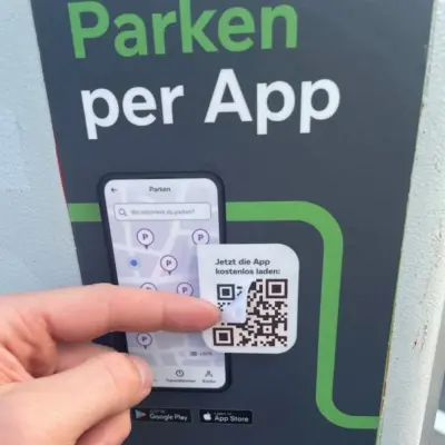 Parkautomat mit falschem QR-Code