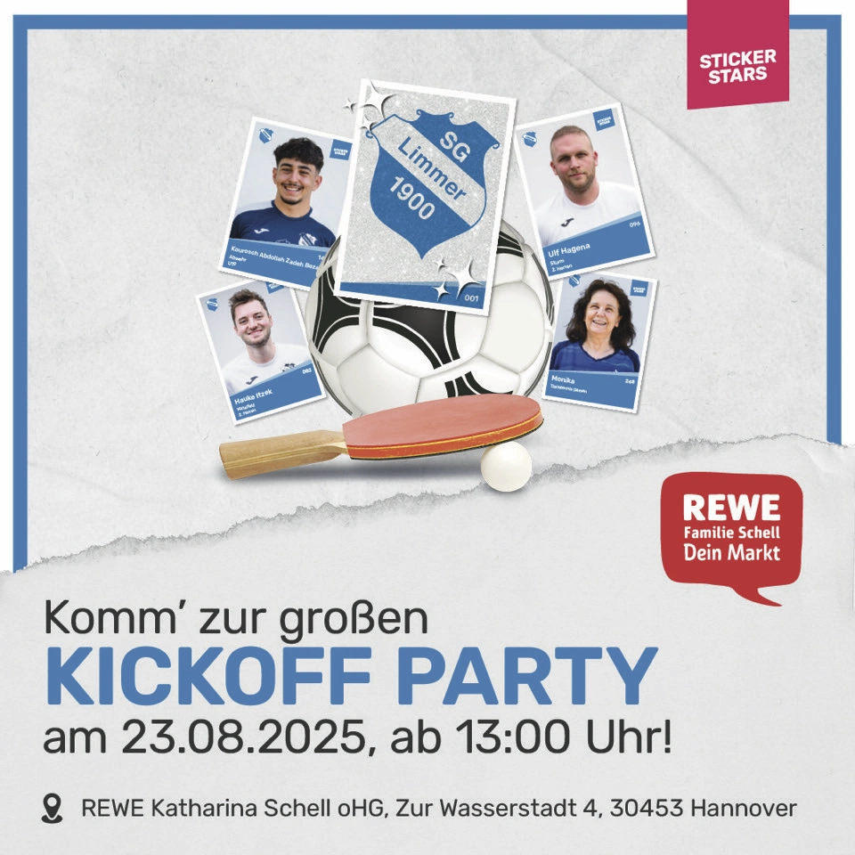 SG Limmer Sammelheft - Kickoff Party!