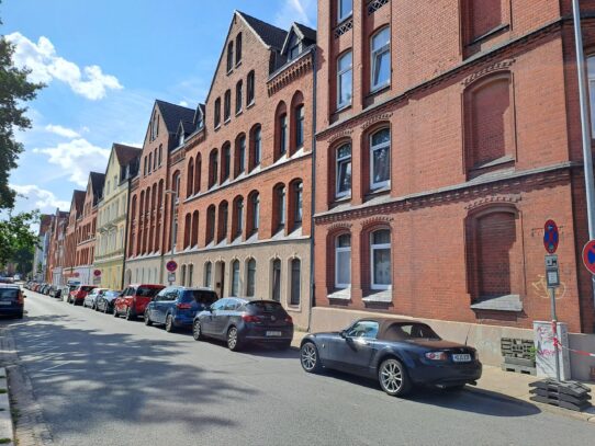 Häuserzeile in der Roesebeckstraße in Linden-Süd