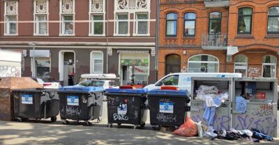 Wertstoffinsel Schmuckplatz im September 2025