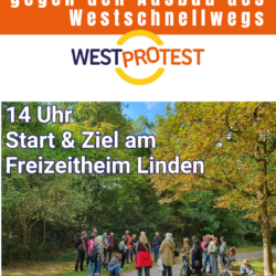 Infospaziergang gegen den Ausbau des Westschnellwegs