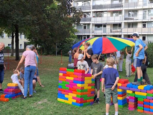 Kinderspaß auf der Rüdenberg-Wiese