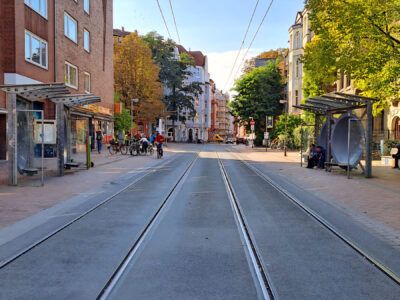 Kunstprojekt Busstopp Nieschlagstraße in Hannover