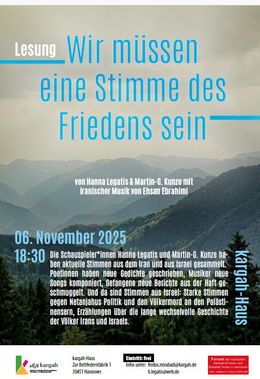 „Wir müssen eine Stimme des Friedens sein!“