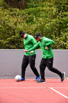 Blinde Fußballspieler