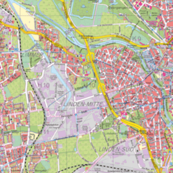 GIS-Ausschnitt Linden-Limmer