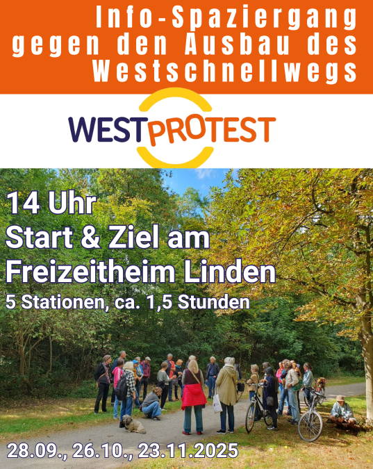 Infospaziergang gegen den Ausbau des Westschnellwegs