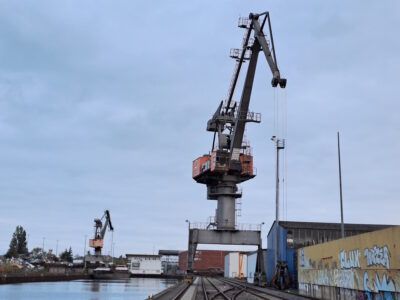 Kran am Ende des Lindener Hafens