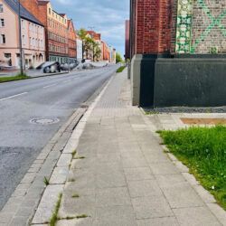 Fußweg Göttinger Straße stadtauswärts