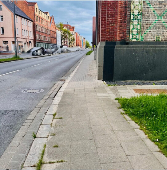 Fußweg Göttinger Straße stadtauswärts