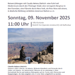 Matinee-Lesung: Eine Flâneuse unterwegs