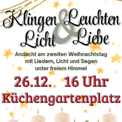 Klingen & Leuchten - Open Air Weihnachtssegen