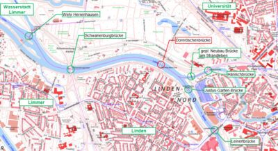 Brücken an der Ihme