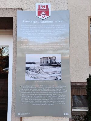 Judenhaus-Stadttafel in Ahlem