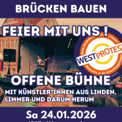 WESTprotest lädt ein zum Brücken bauen