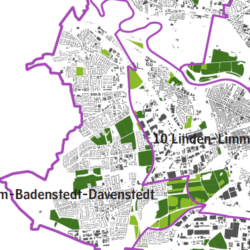 Verteilung der Kleingärten