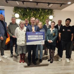 Scheckübergabe 2026 mit Vereinen und der Volksbank Hannover
