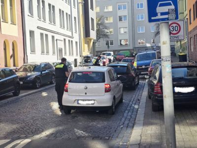 Polizeikontrolle Magnusstraße