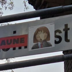 Straßenschild Leinaustraße