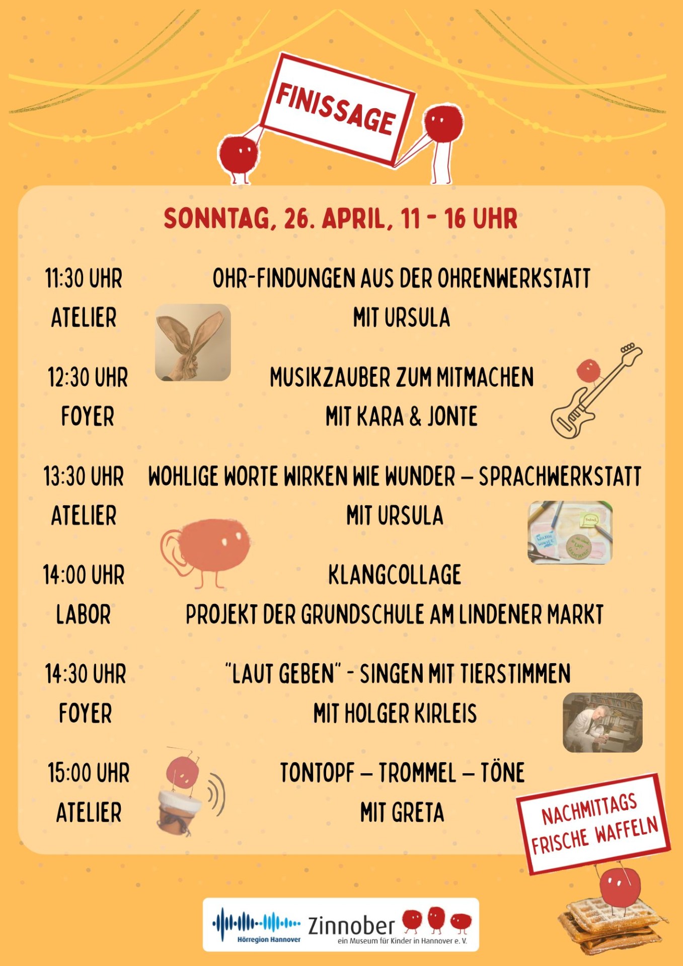 Finissage "Lauscher, Löffel, Labertasche - Hör- und Klangerlebnisse"