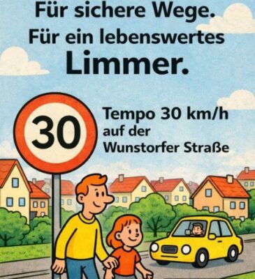 Plakat "Für ein lebenswertes Limmer"