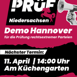 PRÜF-Demo in Hannover - Kulturschaffende setzen Zeichen für verfassungsrechtliche Prüfung