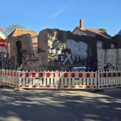Abrissarbeiten abgeschlossen in Pavillonstraße