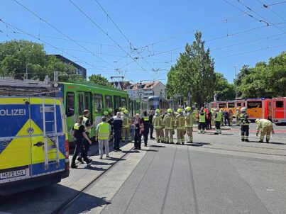 Schwerer Stadtbahnunfall am Allerweg